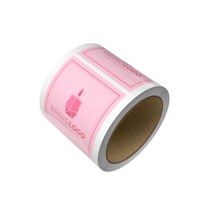 Custom Printed 100mm White Square Labels - 500 Labels supplied on a Roll