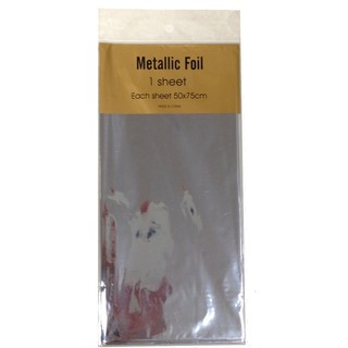 Metallic Foil Wrap - 1 Sheet - Silver