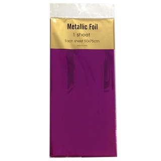 Metallic Foil Wrap - 1 Sheet - Hot Pink