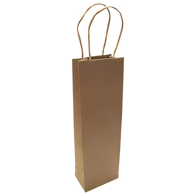 Kraft Wine Bottle Gift Carry Bags - Brown Kraft 