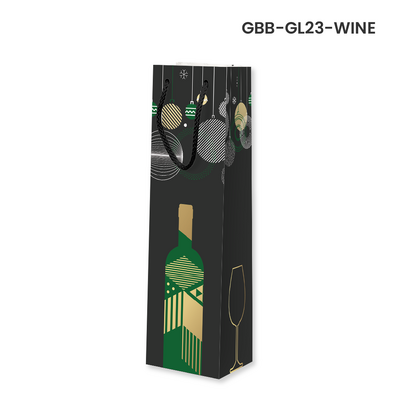 Christmas Bottle Bags - Bauble Wine