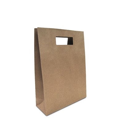 Kraft Bags - Premium Die Cut Kraft Brown Medium Gift Bag