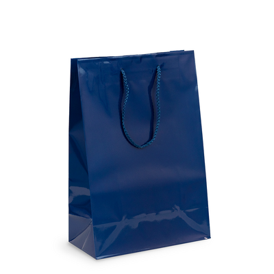 Gift Carry Bags - Glossy Navy Blue - Medium/Large