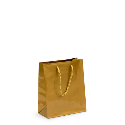 Gift Carry Bags - Glossy Gold - Small/Medium