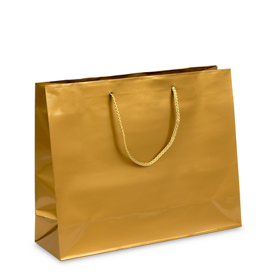 Gift Carry Bags - Glossy Gold - Boutique 
