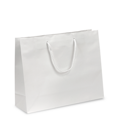 Gift Carry Bags - Matt Laminate White - Boutique