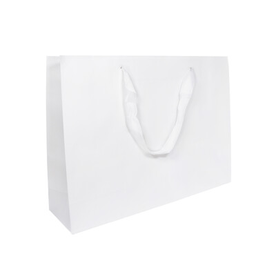 Kraft Bags - Premium White Medium Boutique Gift Bag