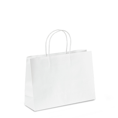 Kraft Bags - Small Boutique - White