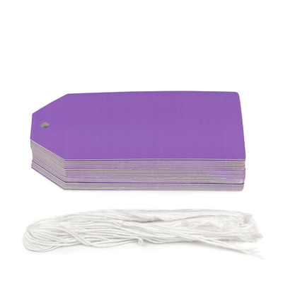 Gift Tags - 5x11cm - 50pk - Purple
