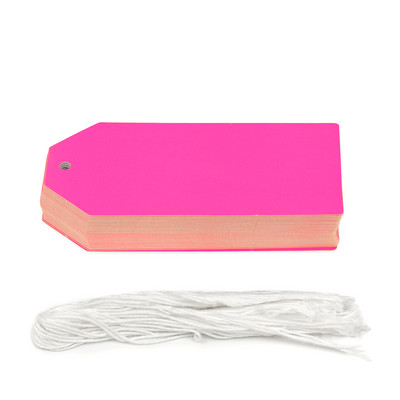 Gift Tags - 5x11cm - 50pk - Pink