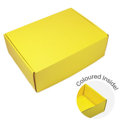 Large Premium Mailing Box | Gift Box - All in One - Matt Yellow