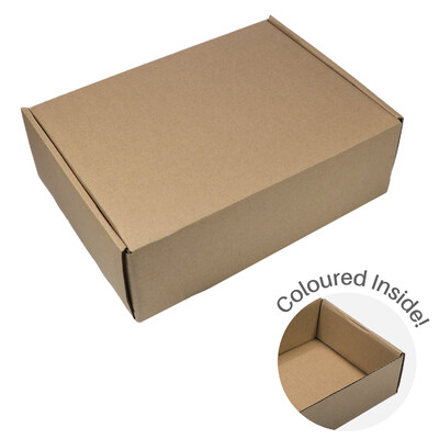 Large Mailing Box | Gift Box - All in One - Kraft Brown