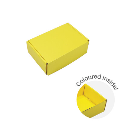 Small Premium Mailing Box | Gift Box - All in One - Matt Yellow
