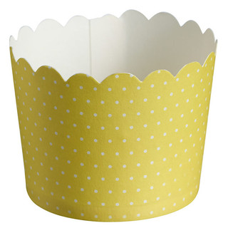 Paper Baking Cups - 24pcs - Dots - Yellow