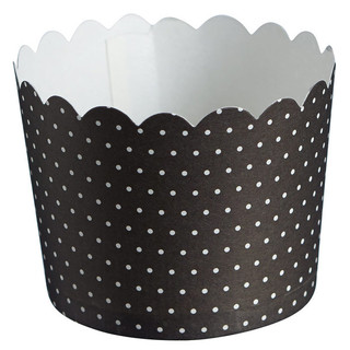 Paper Baking Cups - 24pcs - Dots - Black