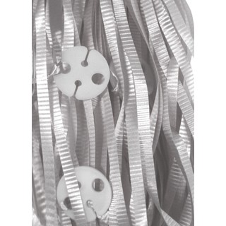 50 x Balloon Pre-Cut Curling Ribbon & Seals - Silver