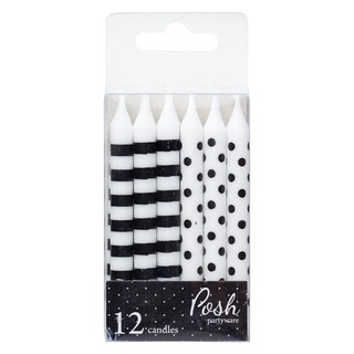 Candles - 12pc - Black
