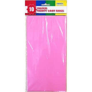 10 x Party Paper Loot Bags - Light Pink