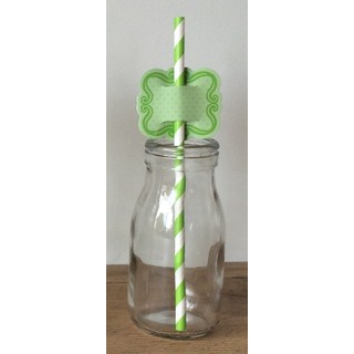 Straw Toppers - 24pcs - Green