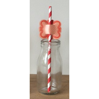 Straw Toppers - 24pcs - Red