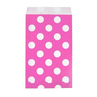 Paper Treat Bags - 50pcs - Dots - Pink