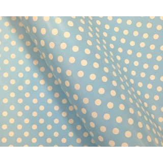 Wrapping Paper - 500mm x 60M - Blue Polka Dots