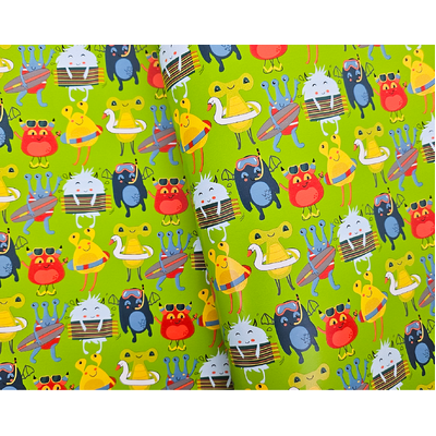 Wrapping Paper - 500mm x 60M - Aliens