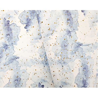 Wrapping Paper - 500mm x 60M - Blue Watercolour