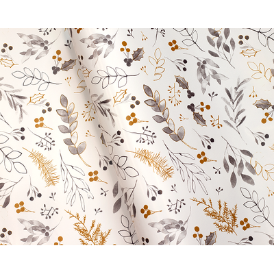 Wrapping Paper - 500mm x 60M - Leafy Stems