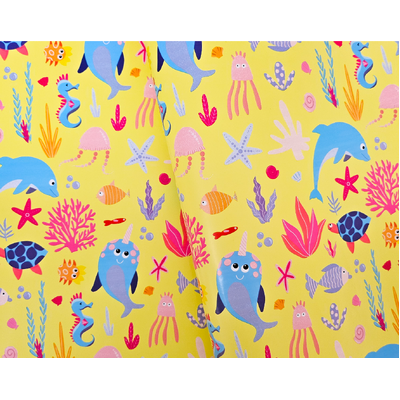 Wrapping Paper - 500mm x 60M - Sea Creatures