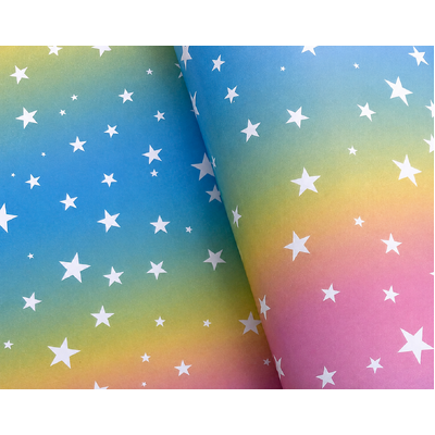 Wrapping Paper - 500mm x 60M - Rainbow Sparkles