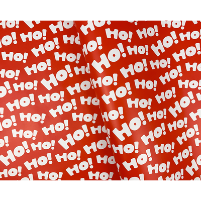 Christmas Wrapping Paper - 500mm x 60M - Ho Ho Ho