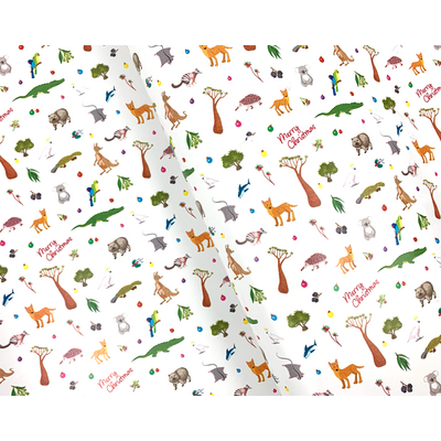 Christmas Wrapping Paper - 500mm x 60M - Christmas Australiana