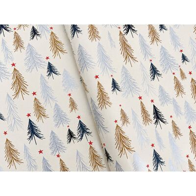 Christmas Wrapping Paper - 500mm x 60M - Pine Trees