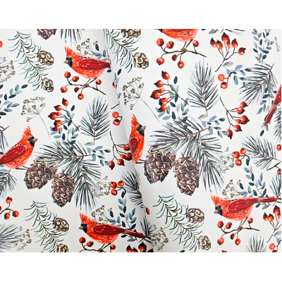 Christmas Wrapping Paper - 500mm x 60M - Red Robin