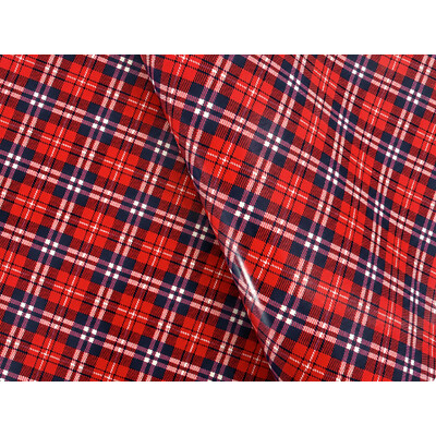 Christmas Wrapping Paper - 500mm x 60M - Red & Blue Tartan