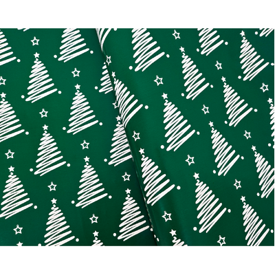 Christmas Wrapping Paper - 500mm x 60M - White Trees