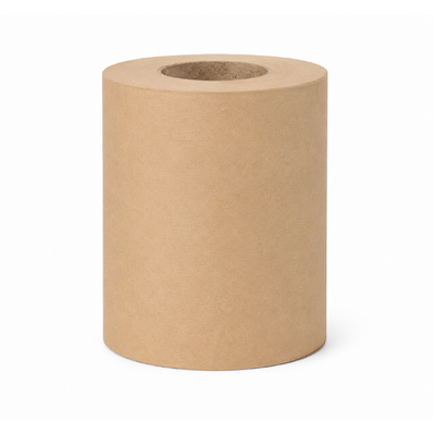 Kraft Belly Band Wrapping Paper Roll 90mm x 50m | 65gsm 