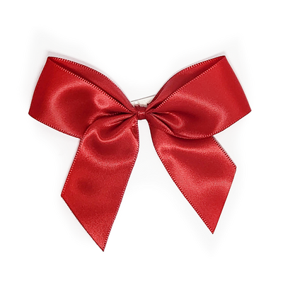 Satin Gift Bows - 10cm - Red