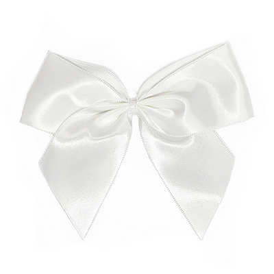 Satin Gift Bows - 12cm - White