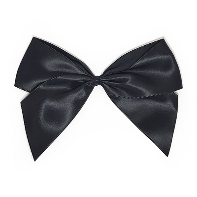 Satin Gift Bows - 12cm - Black