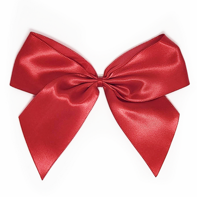 Satin Gift Bows - 12cm - Red