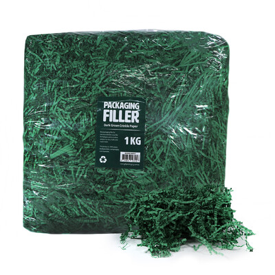 Shredded Paper Shreds Filler - 1KG - Dark Green