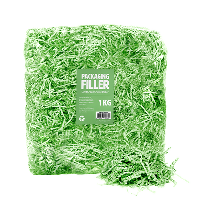 Shredded Paper Shreds Filler - 1KG - Light Green