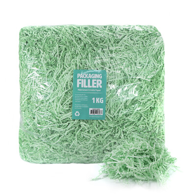 Shredded Paper Shreds Filler - 1KG - Mint Green