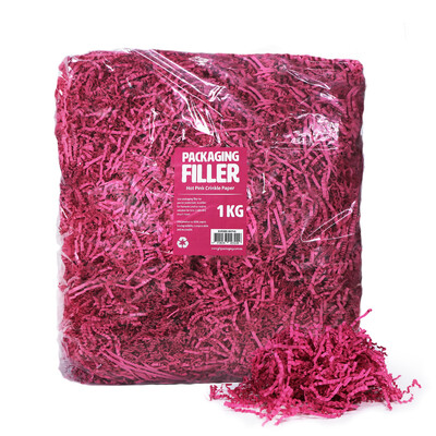 Shredded Paper Shreds Filler - 1KG - Hot Pink