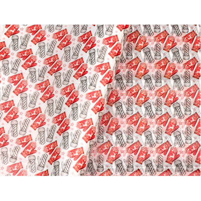 Christmas Tissue Paper - Mittens - 100 Sheets