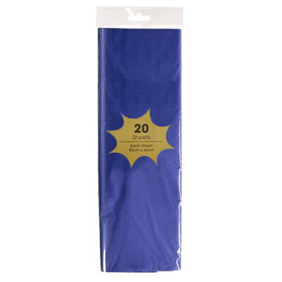 Tissue Paper - 20 Sheets - Royal Blue