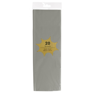Tissue Paper - 20 Sheets - Grey