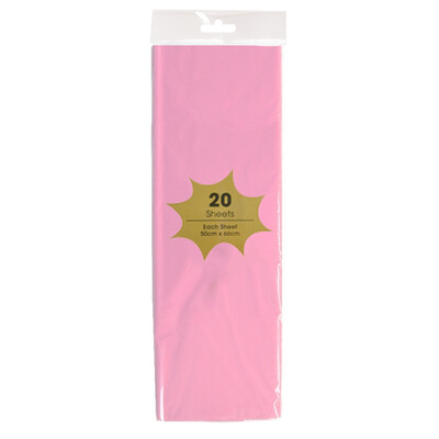 Tissue Paper - 20 Sheets - Light Pink